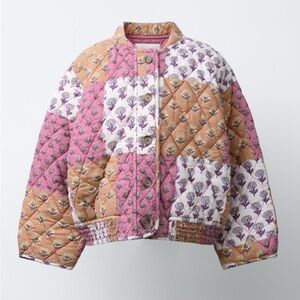 Quilted bomber jacket